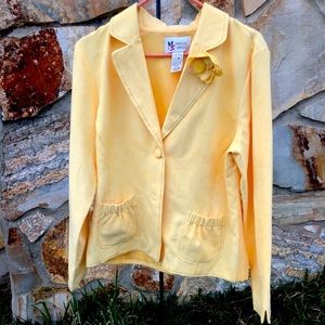 Yellow Jacket size Medium Yellow statement